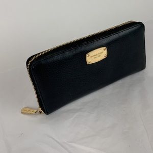 Michael Kors Black Wallet with Gold Accents
